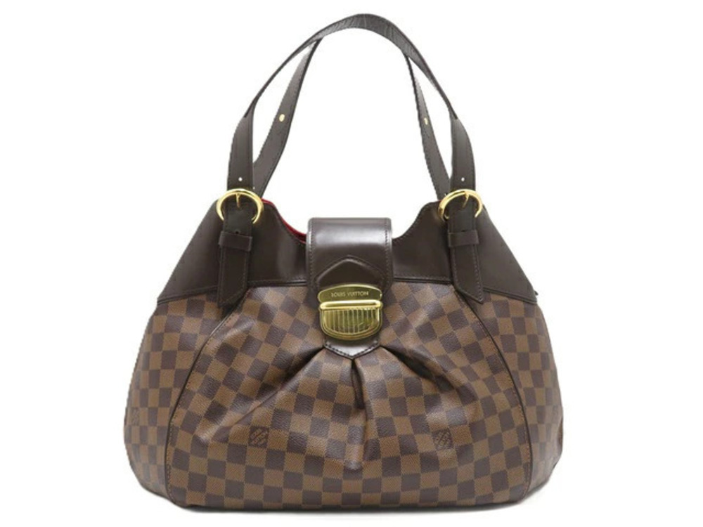 LOUIS VUITTON Sistina Damier Bag Tote Brown